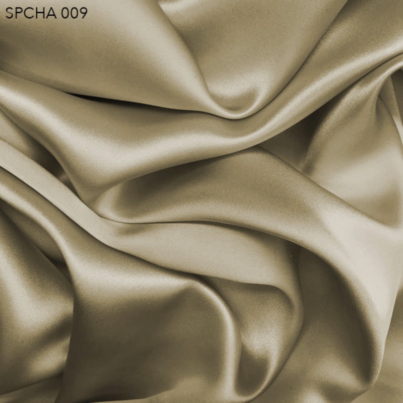 Silk Charmeuse – Olive Grey Fabric by the Yard