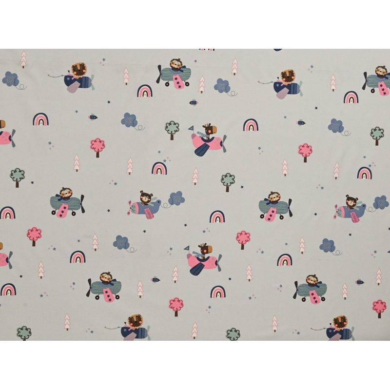240cm Printed Cotton Curtaining CU1540-24 CU1540-24