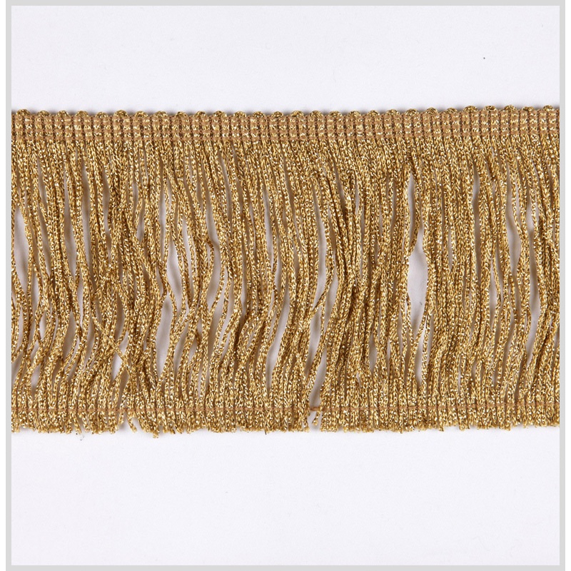 4″ Gold Metallic Fringe