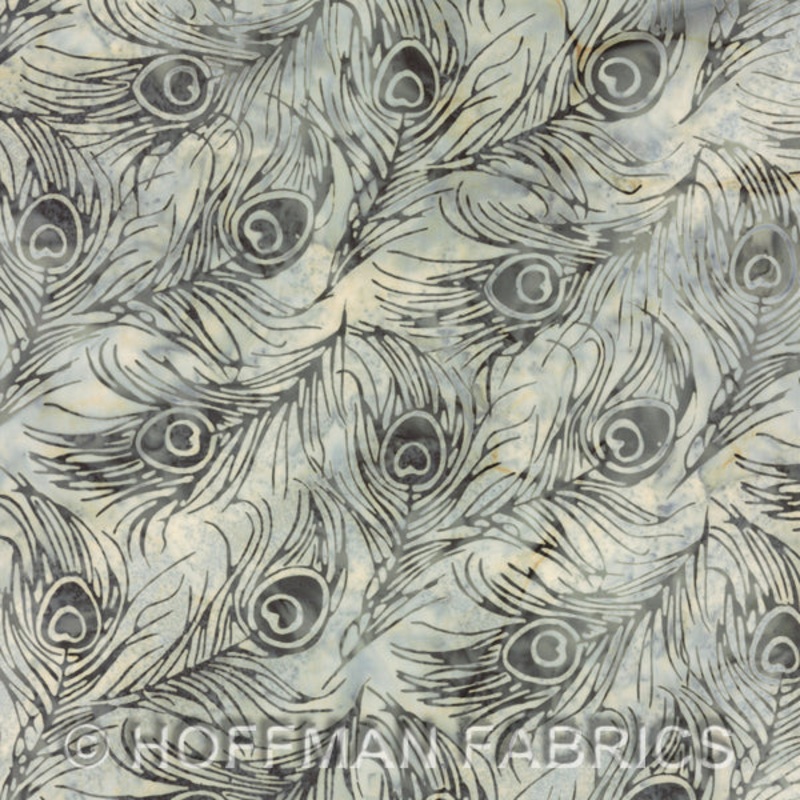 Bali Batik Handpaints All Over Peacock Feathers