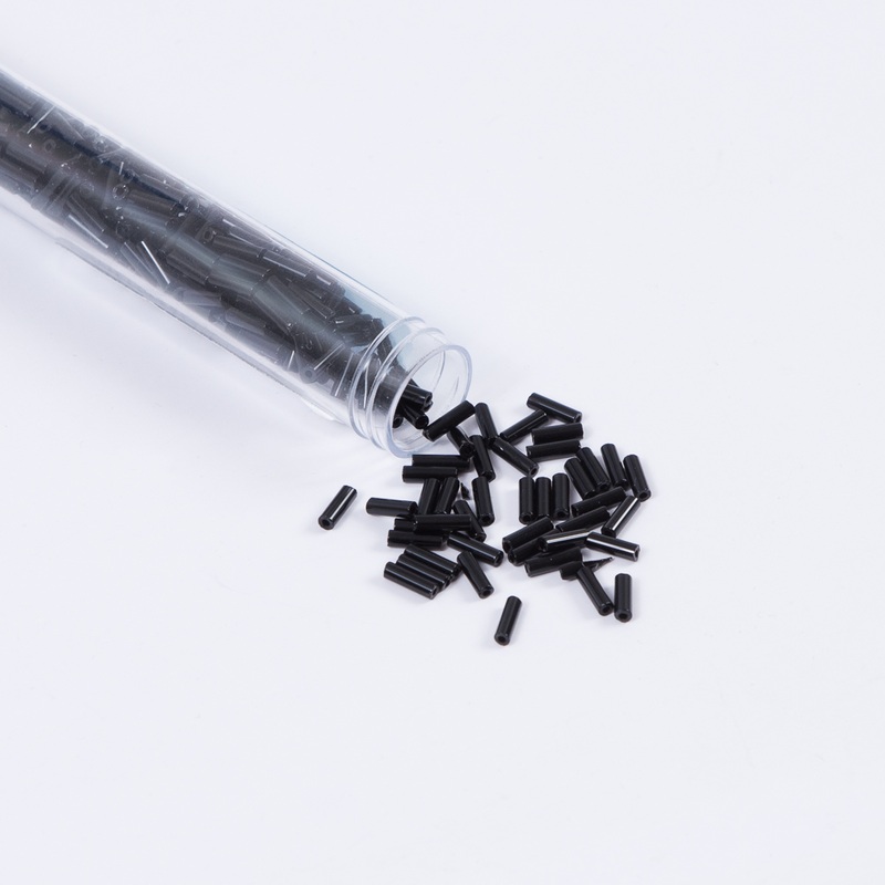 Black Opaque Czech Bugle Seed Beads – Size 3