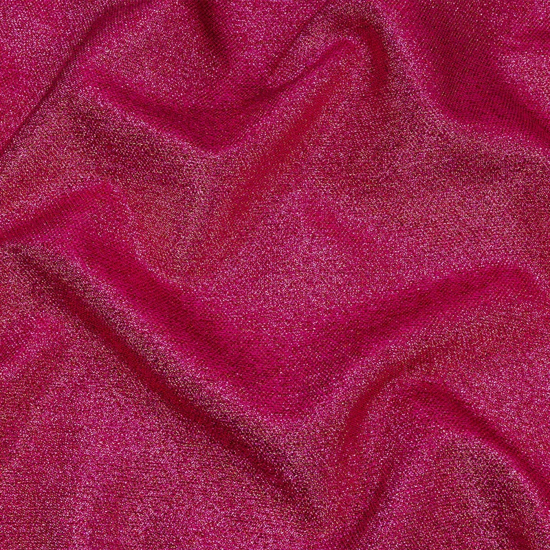 Geode Metallic Fuchsia Crackle Luxury Brocade