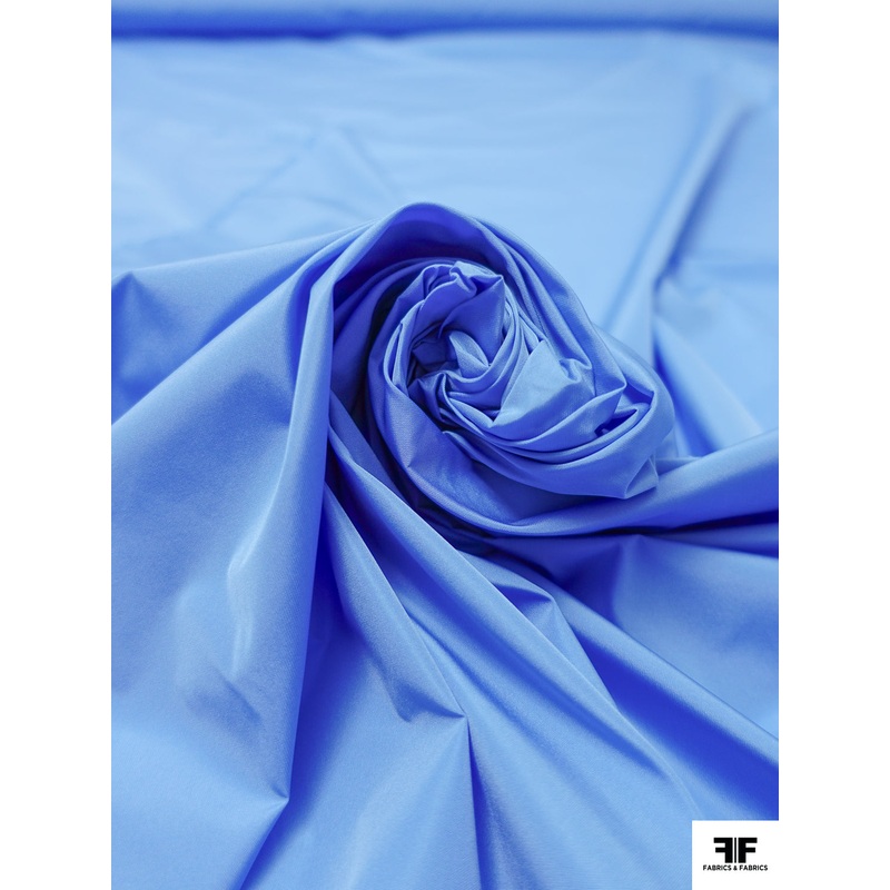 Made in Spain Solid Polyester Taffeta – Carolina Blue Fabric by the Yard