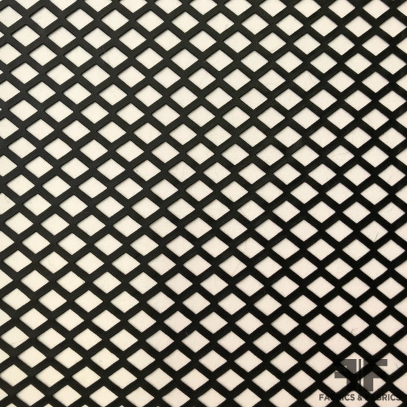 Novelty Laser Cut Vinyl – Black Fabric by the Yard