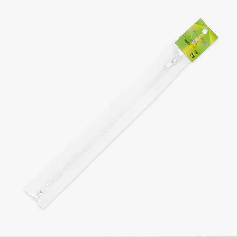 Type 5 Jacket Zip White #501 (25cm – 80cm) 25cm