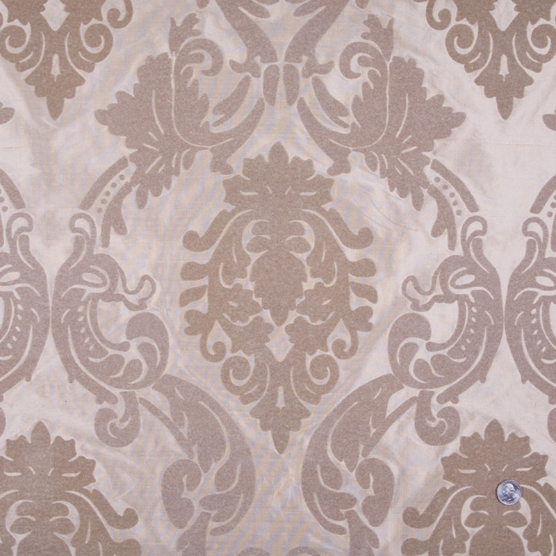 Victorian Gold Damask Shantung   /Dupioni