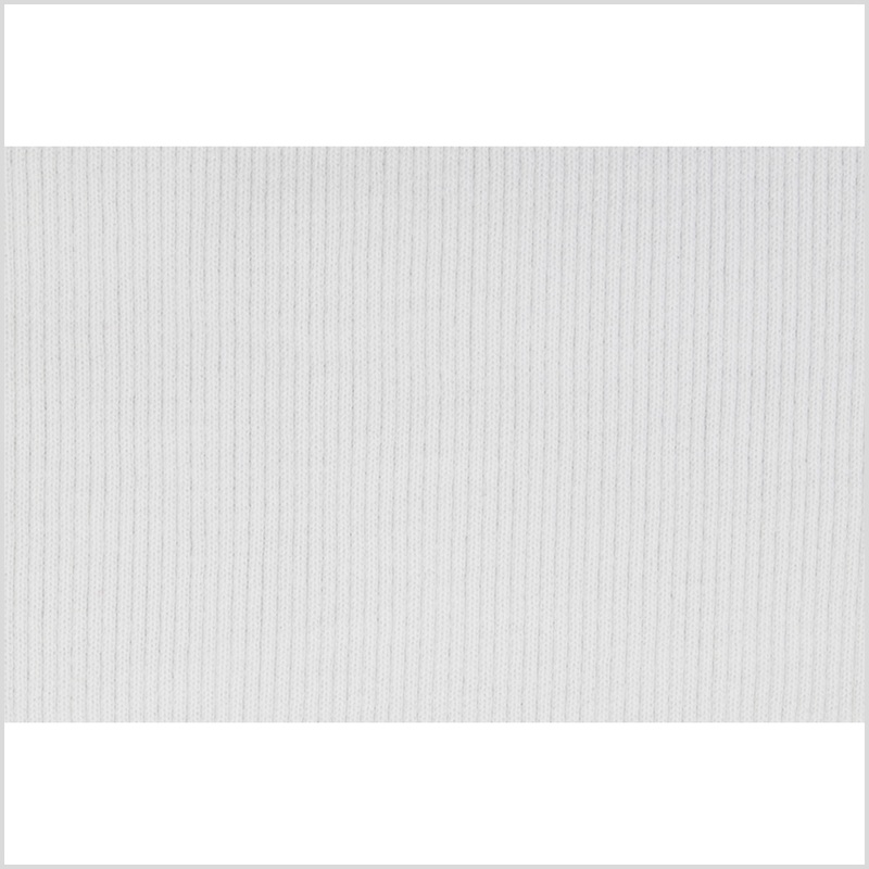 White Rib Knit Trim – 7″ x 38″