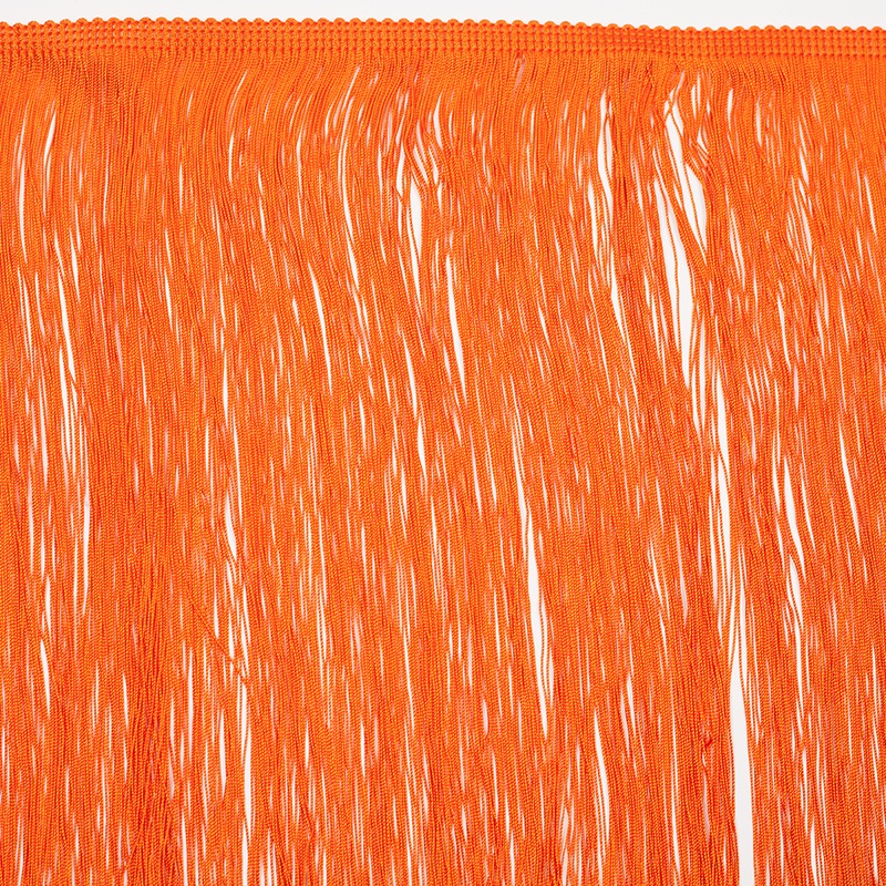 16″ European Orange Chainette Fringe Trim