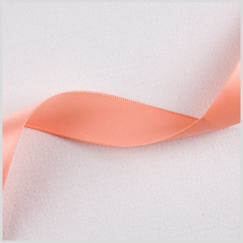 7/8″ Peach Single Face Satin Ribbon