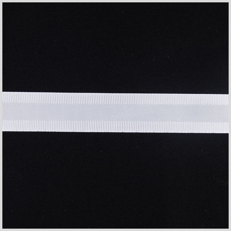 7/8″ White Satin Grosgrain Ribbon