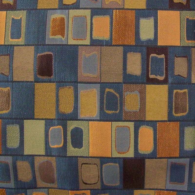 Arc-Com Sagrada Marine Geometric Upholstery Fabric Order Product