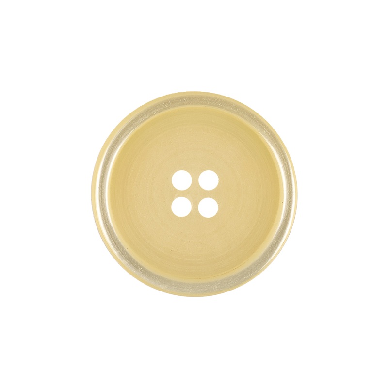 Chardonnay Shiny and Matte Shallow Plate 4-Hole Plastic Button – 36L/23mm