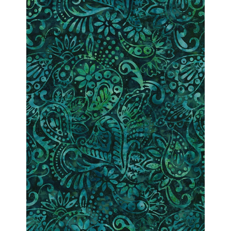 Copper Mountain Batiks 1400-22288-744 Green/Blue