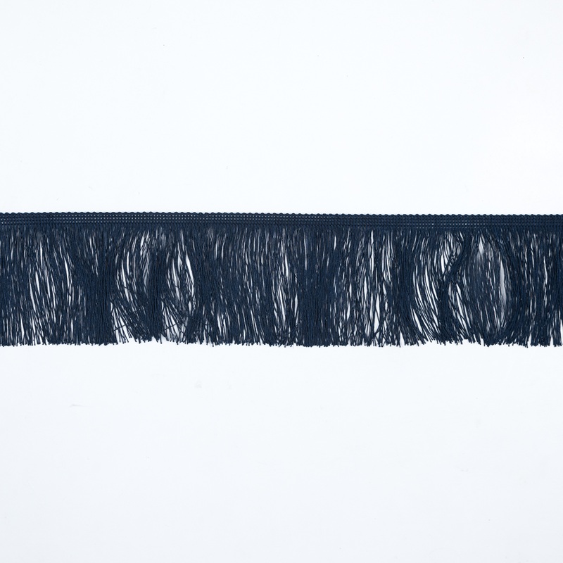 Dark Navy European Chainette Fringe – 4″