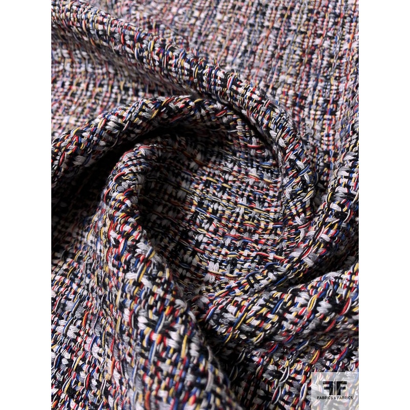 Italian Cotton Blend Suiting – Multicolor Fabric by the Yard