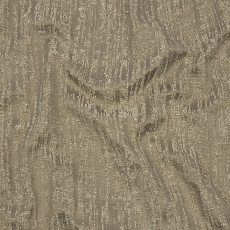 Recycled Polyester Drapery Jacquard – Latte Striated – British Imported