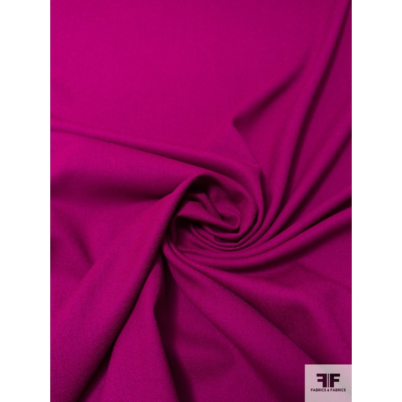 Solid Wool Crepe – Boysenberry Fabric by the Yard