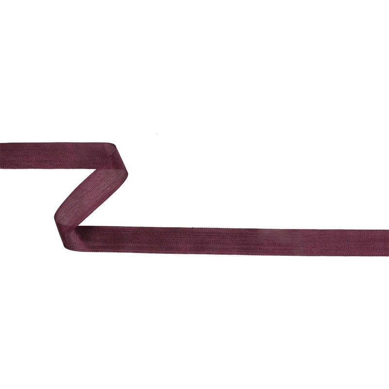 Aubergine Woven Edge Rayon Seam Binding – 0.5″