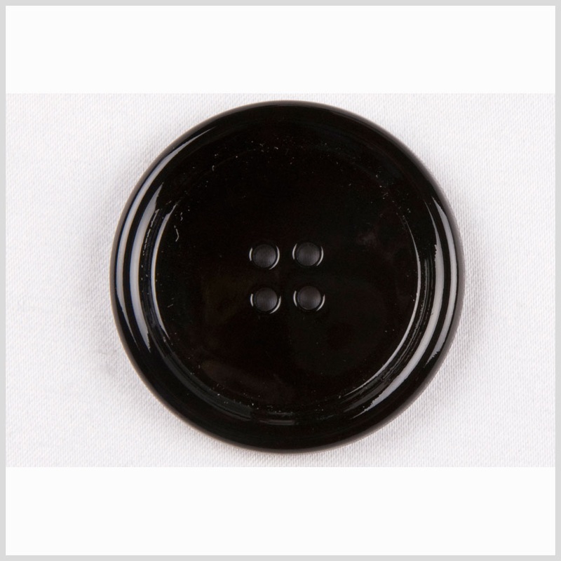 Black Glass Button – 54L/34mm