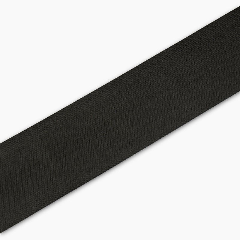 Elastic Knitted 70mm Black | TBD Per Meter