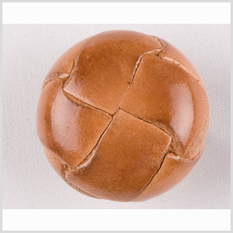 Lacquered Natural Leather Button – 40L/25.5mm
