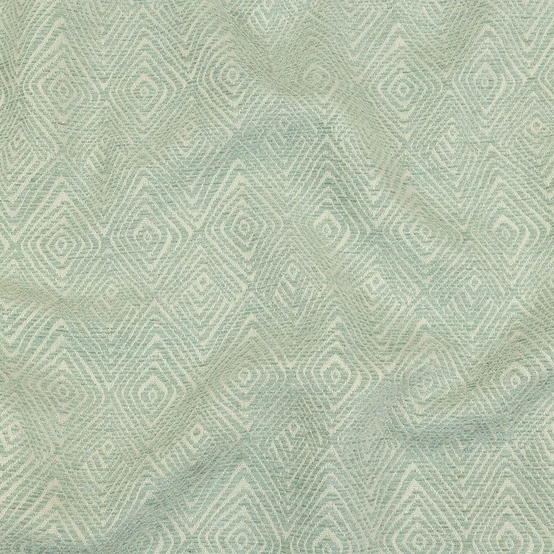 Seaglass Diamond Patterned Upholstery Chenille