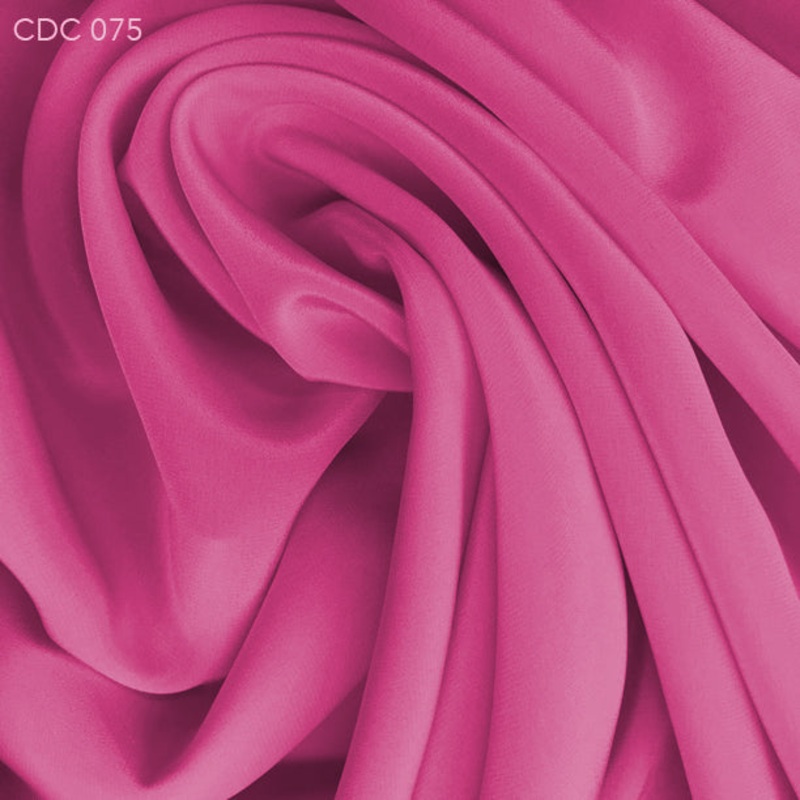 Silk Crepe de Chine – Fuscia Fabric by the Yard