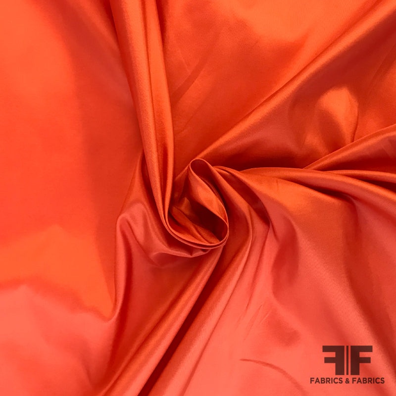 Solid Silk Taffeta – Coral Fabric by the Yard