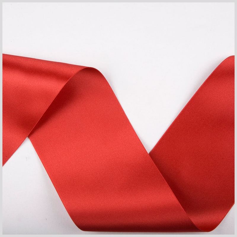 3.75″ Garnet Double Face French Satin Ribbon