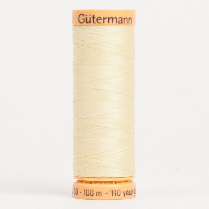 Gutermann Cotton Thread 100m – 1370 Light Yellow
