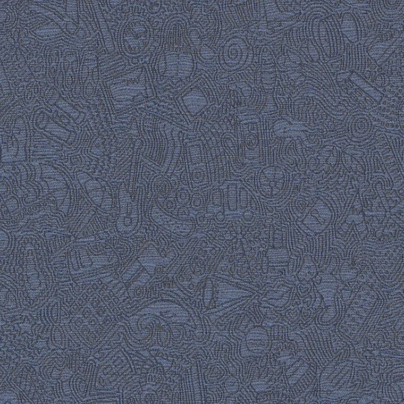 CF Stinson I Spy Indigo Blue Upholstery Fabric Order Product