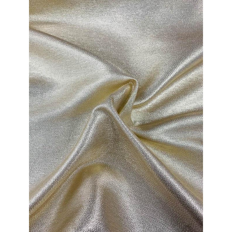 Cotton-Back Solid Lam – Glam Gold Fabric by the Yard