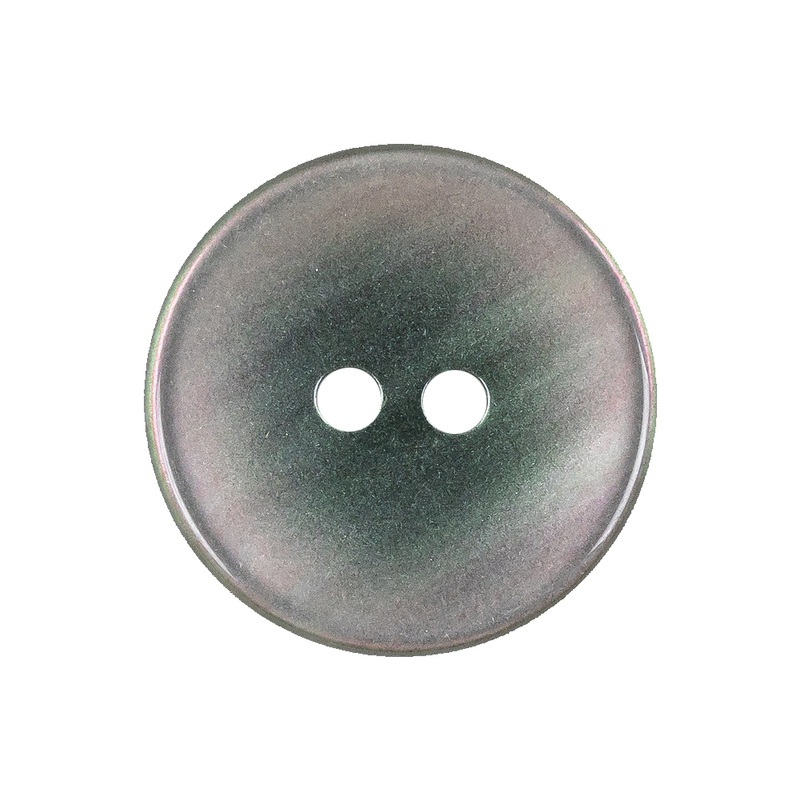 Gray, Pink and Green Iridescent 2-Hole Plastic Dish Button – 40L/25.5mm