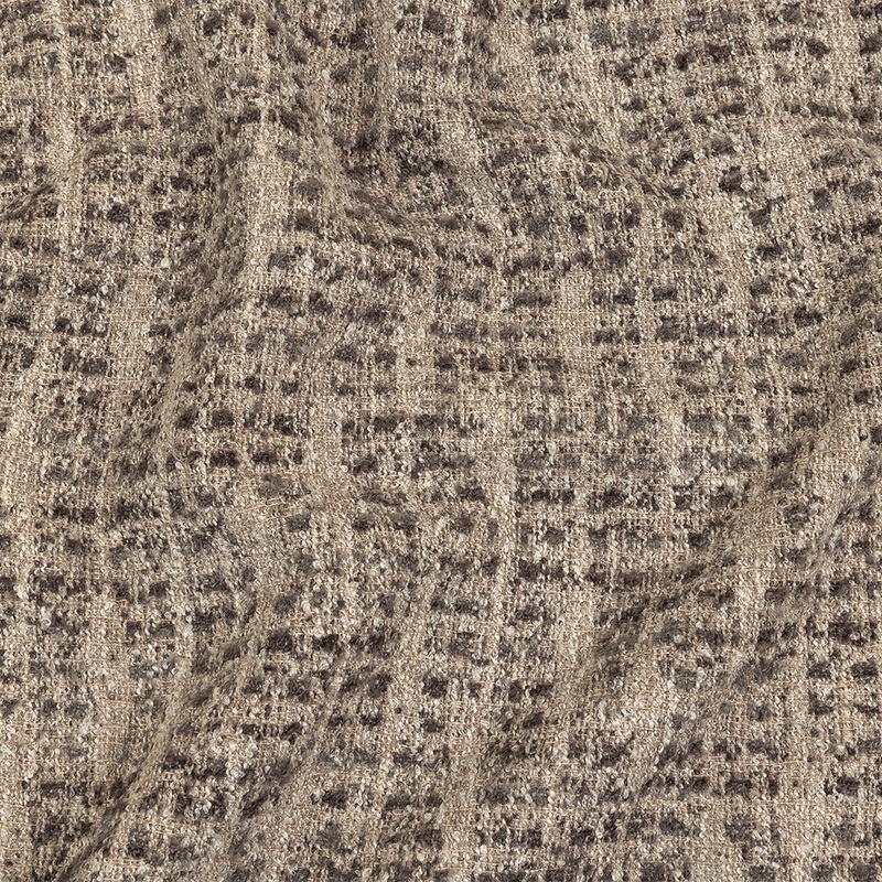 Mocha Spotted Viscose Boucle