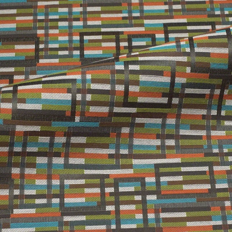 Remnant of CF Stinson Marquetry Caribbean Upholstery Fabric Order Product 1