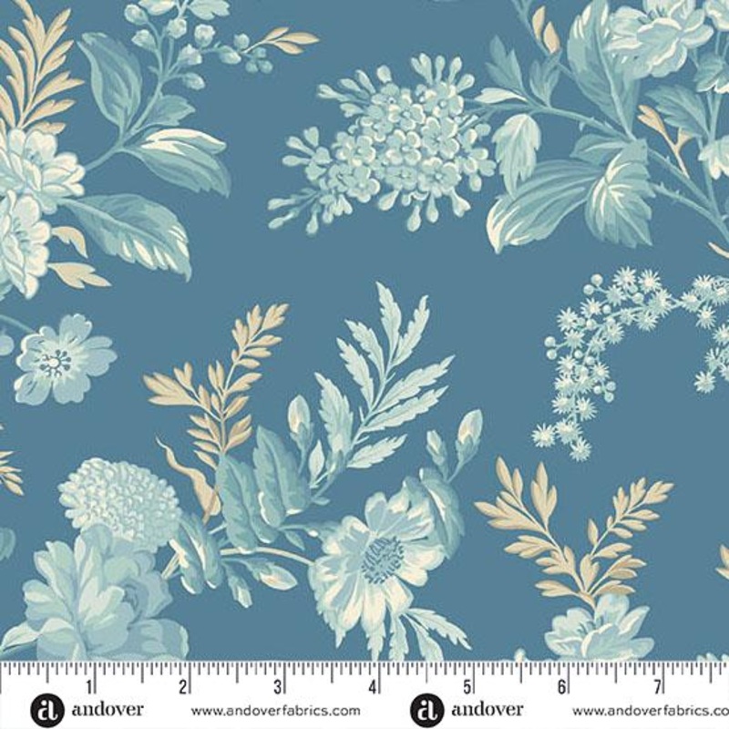 Sewing Bird  – A1600B Indigo Bed of Roses
