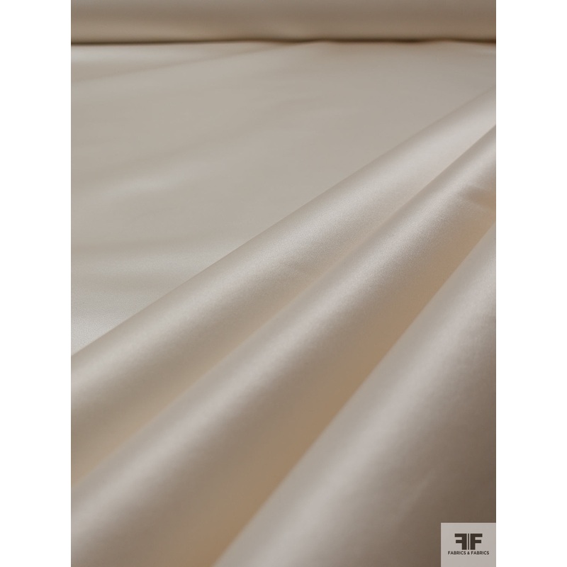 Solid Silk Duchess Satin – Ivory Fabric by the Yard