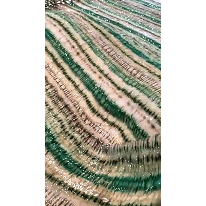 Tropical Tie-Dye Striped Printed Rayon Twill – Green / Yellow / Lime Fabric by the Yard