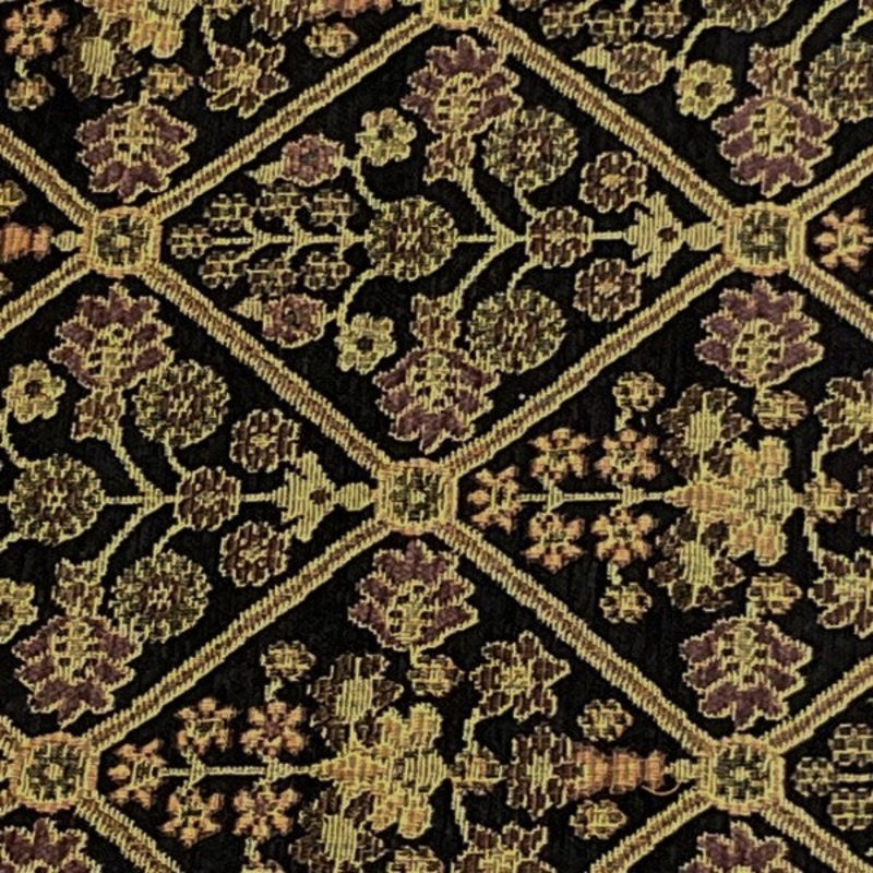 Burch Fabrics Mughal Black Upholstery Fabric Order Product