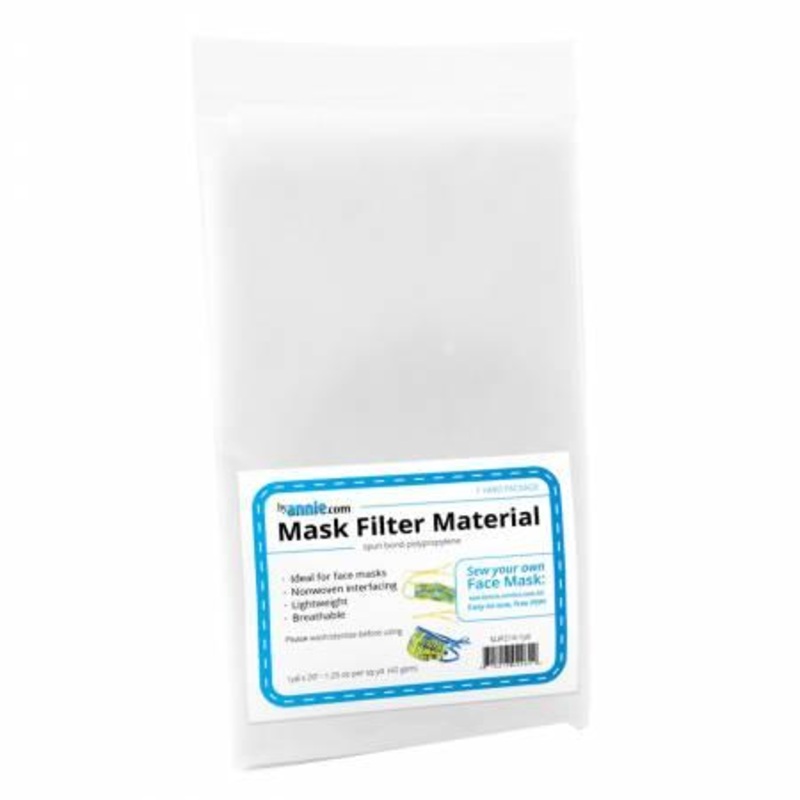 CLEARANCE – Mask Filter Material – 1yd x 20in – By Annie