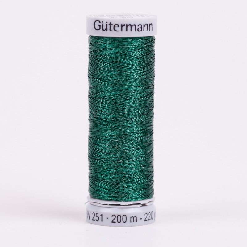 Gutermann Metallic Thread 200m – 8095 Green