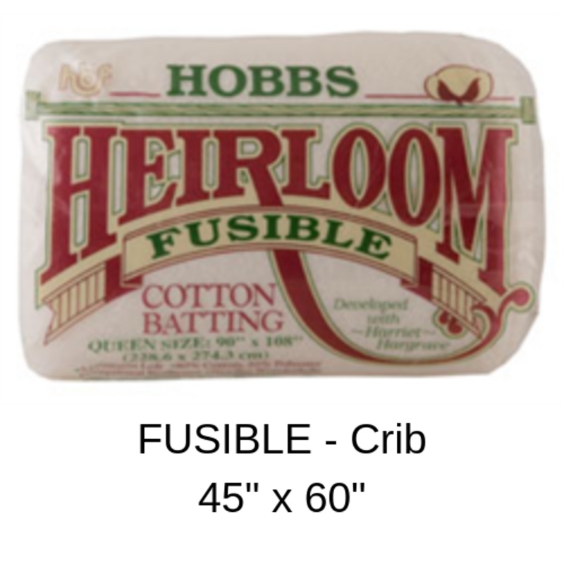 Heirloom 80/20 FUSIBLE Batting Crib – HBHF45