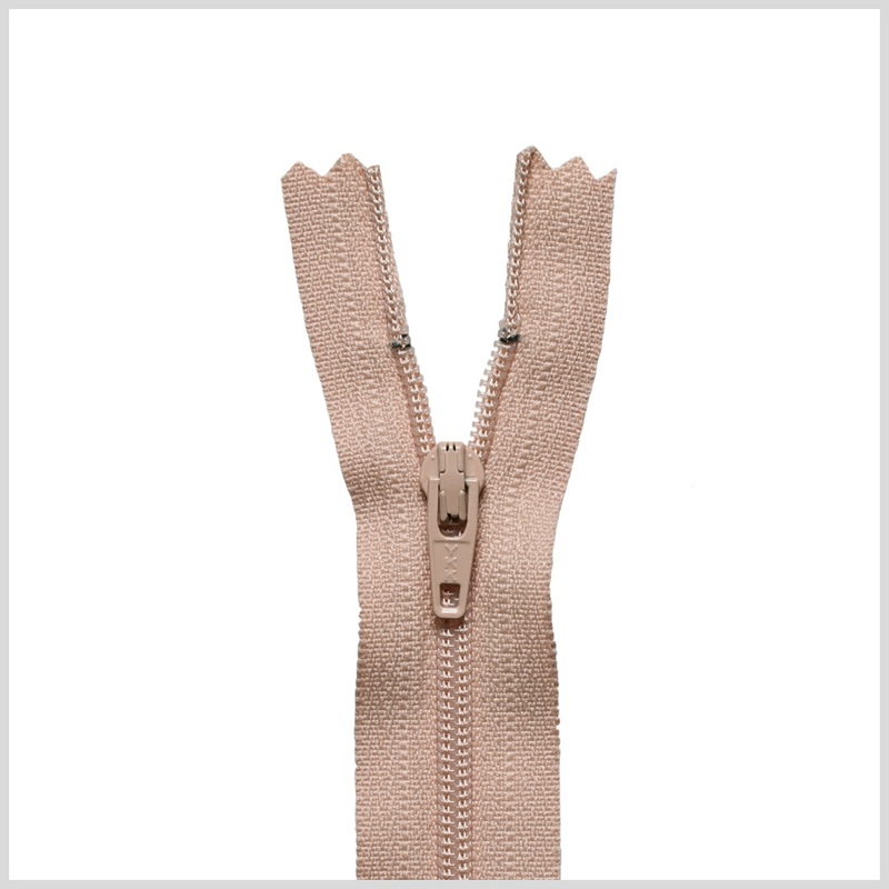 Regular Zipper 9″ by YKK – 129 Flesh