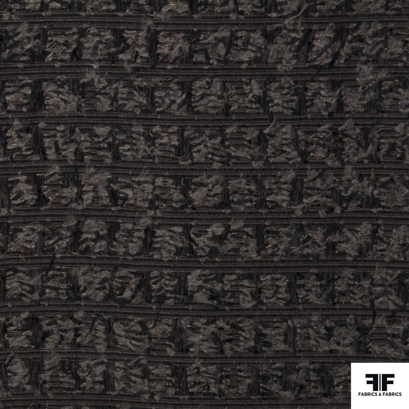 Textured Novelty – Grey/Black Fabric by the Yard