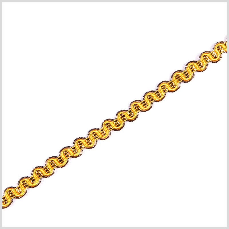 3/8″ Yellow/Gold Metallic Braid