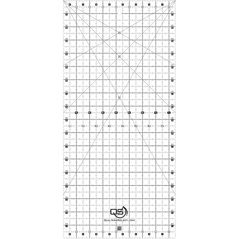 8.5 x 18 Crystal Clear Non-Slip Ruler