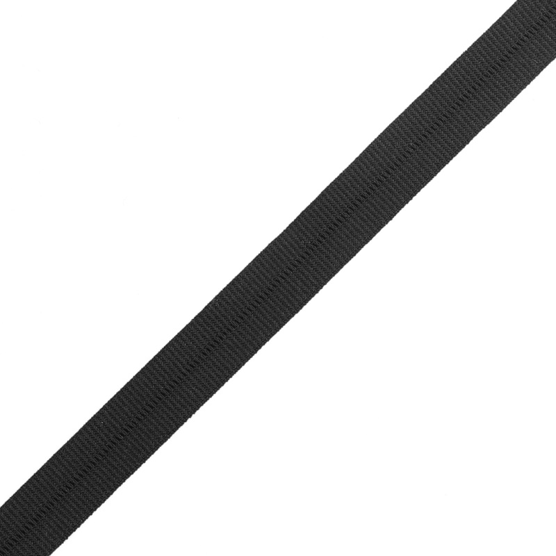 Black Stretch Fold Over Grosgrain – 0.625″