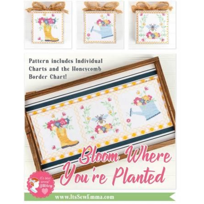 Bloom Where You Are Planted Cross Stitch Pattern – ISE-456