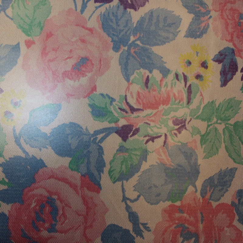 Bold Floral Printed Netting -Multicolor Fabric by the Yard