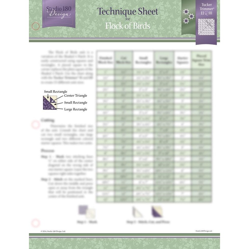 Flock of Birds Technique Sheet by Studio 180 Designs